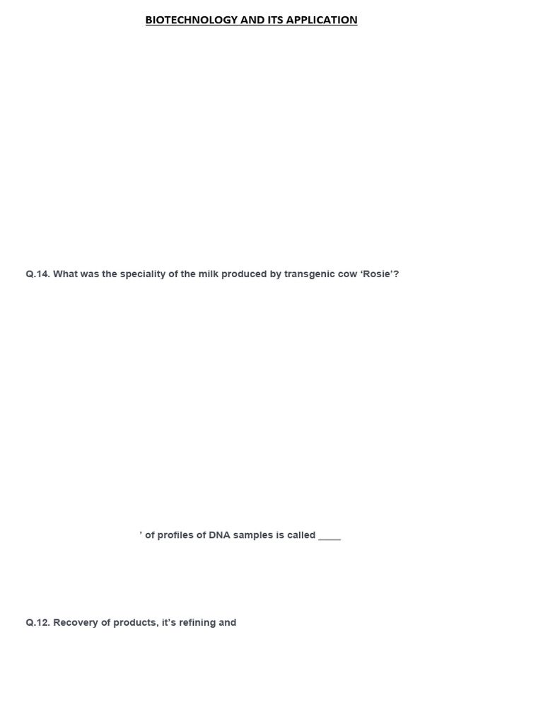 Biotechnology and Its Application - 093138 | PDF | Genetically Modified ...