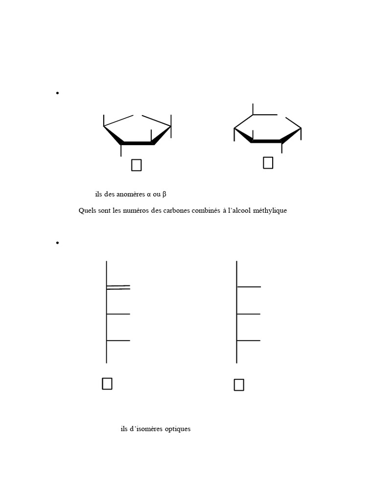 Anomères et glucides en biochimie | PDF | Glucose | Glucide