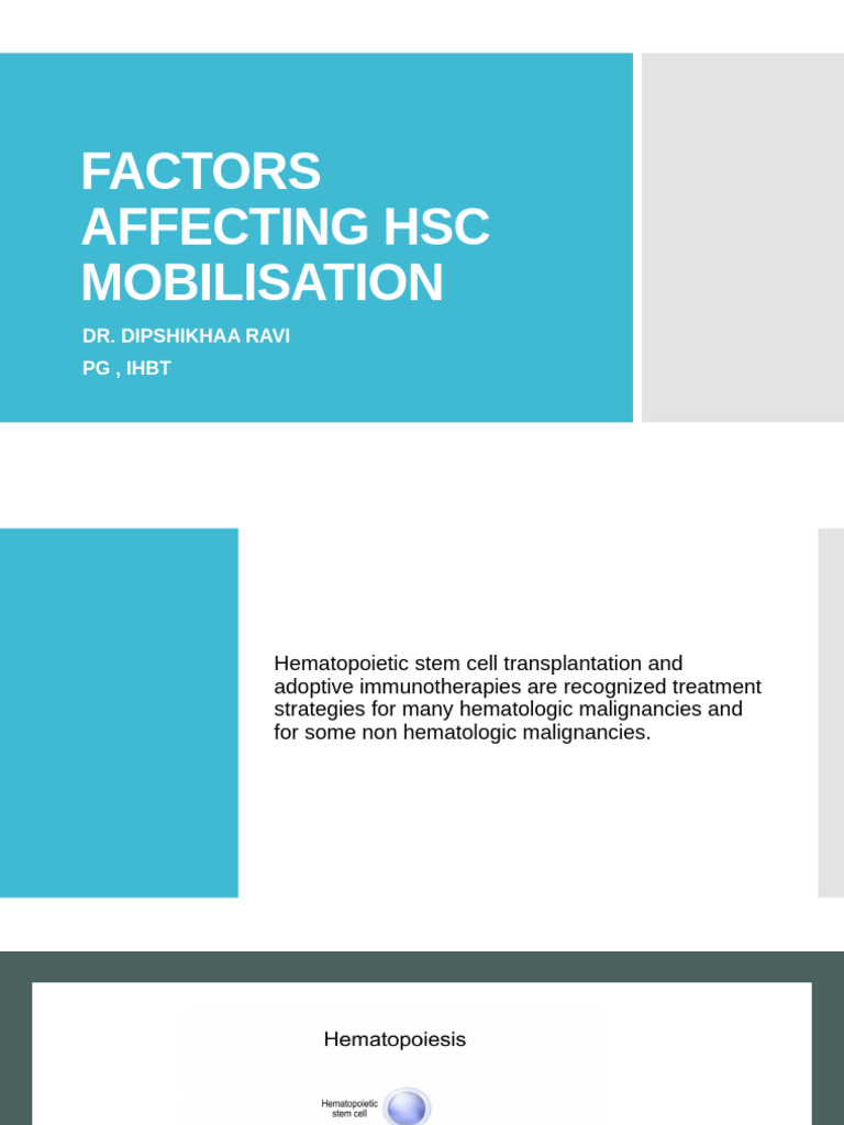 Factors | PDF | Hematopoietic Stem Cell Transplantation | Hematopoietic ...