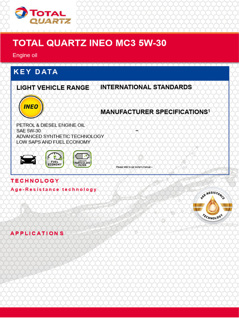 Advanced 5W-30 Engine Oil Guide | PDF | Motor Oil