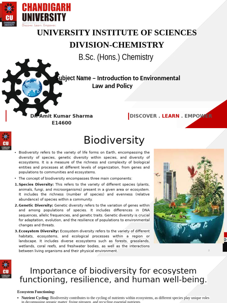 Lecture 2.1.5 and 2.1.6 | PDF | Biodiversity | Habitat Destruction