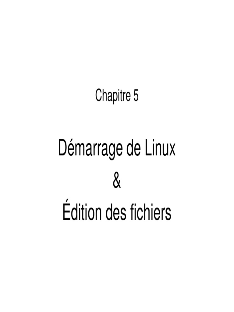 Démarrage et gestion de Linux avec GRUB | PDF | Démarrage d'un ...