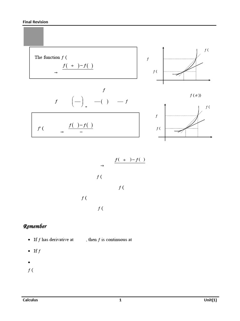 Revision CH (1) - 2017 | PDF | Derivative | Analysis