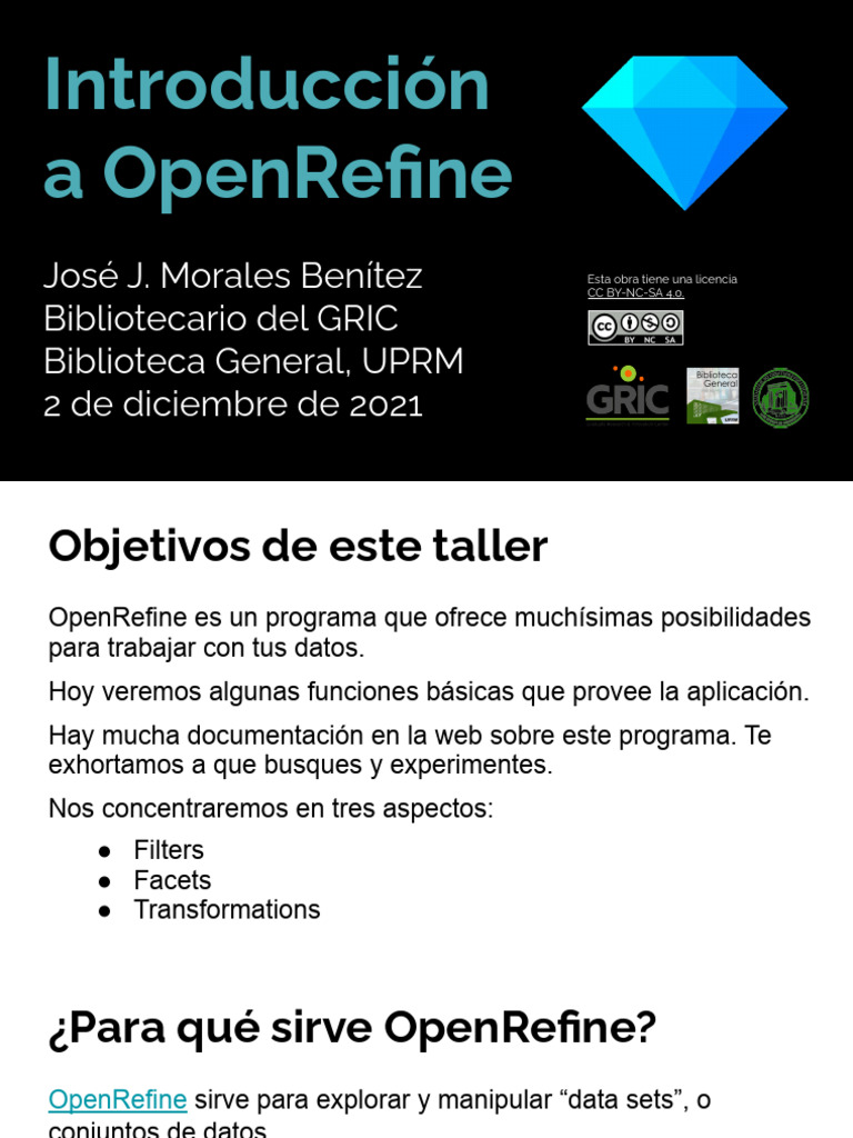 Introducción a OpenRefine y sus funciones | PDF | Software | Informática