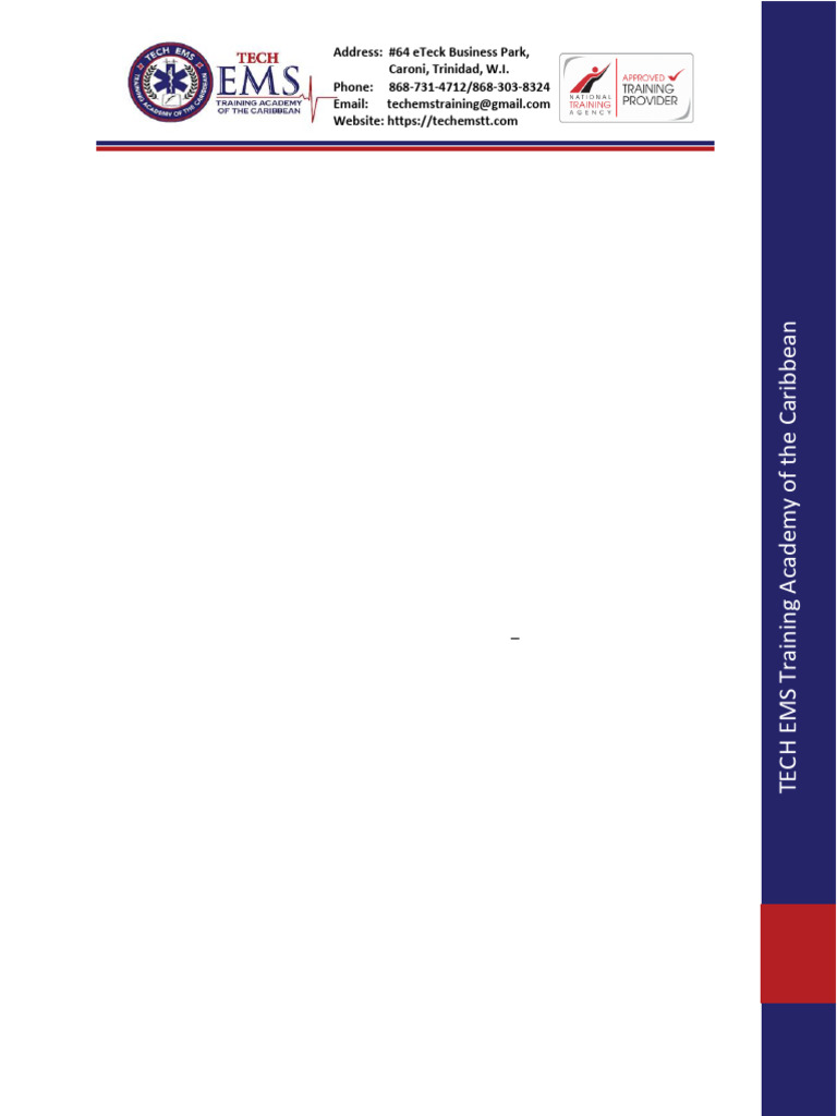 EMR Course Outline PDF Emergency Medical Services Health Sciences