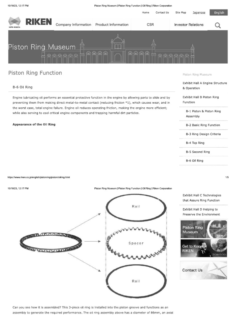 Oil Control Rings | PDF