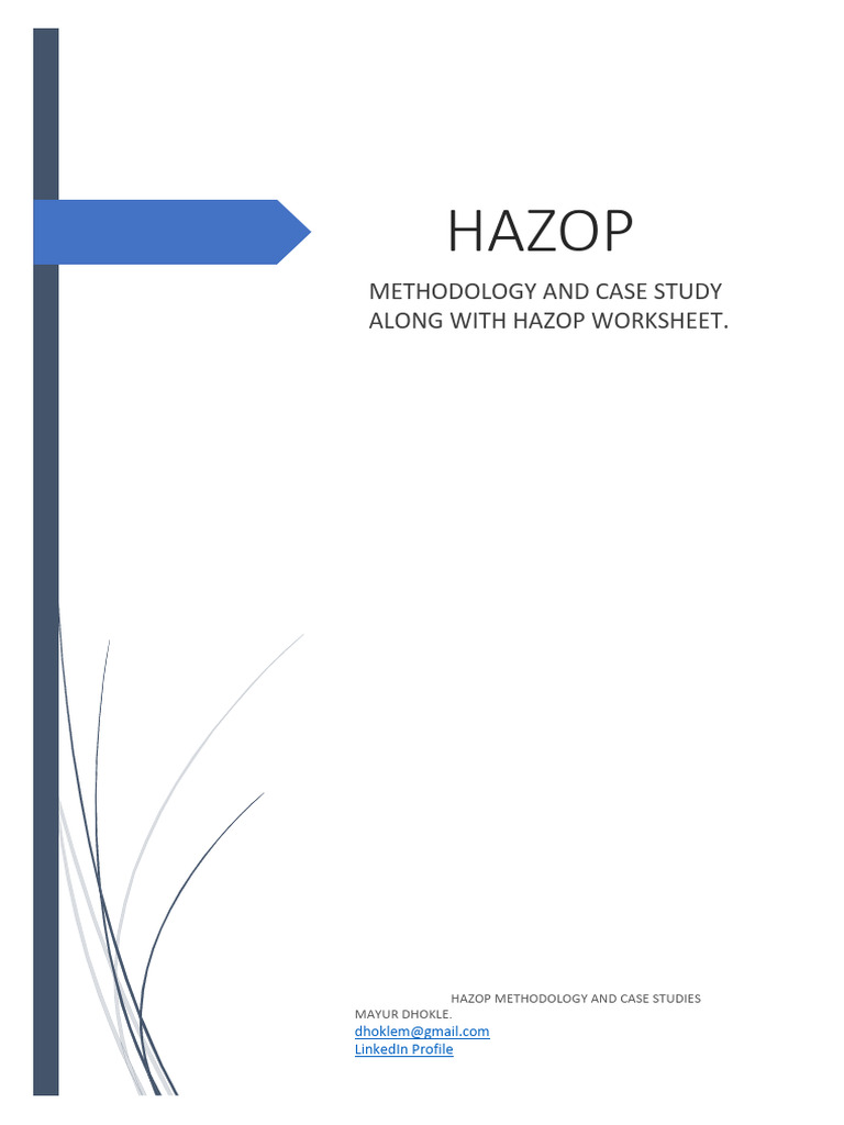 HAZOP Methodology and Case Studies | PDF | Risk | Valve