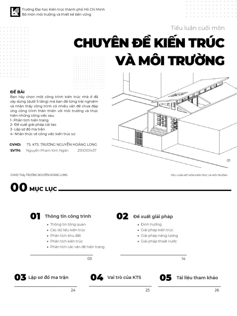 Tieu Luan Kien Truc Moi Truong | PDF