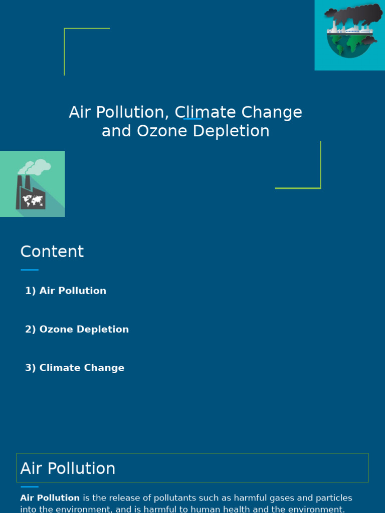 Air Pollution Climate Change and Ozone Depletion 31052024 095419am ...