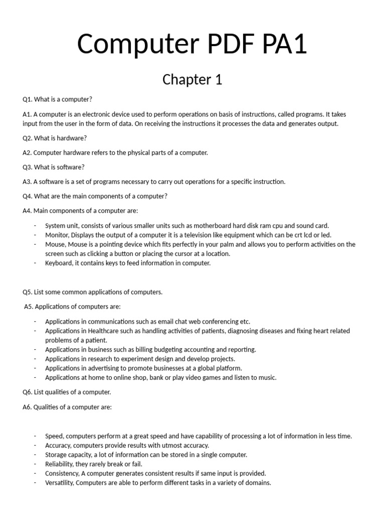 Computer PDF PA1 | PDF | Dvd | Image Scanner