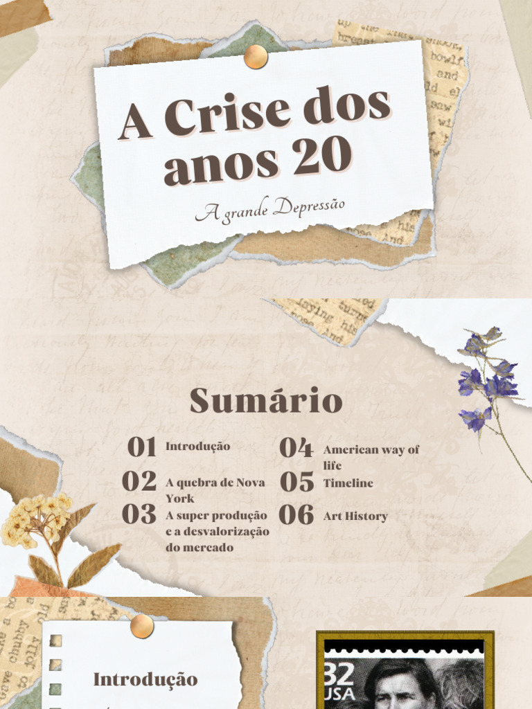 Crise dos Anos 20: Causas e Consequências | PDF | Nazismo | Economia