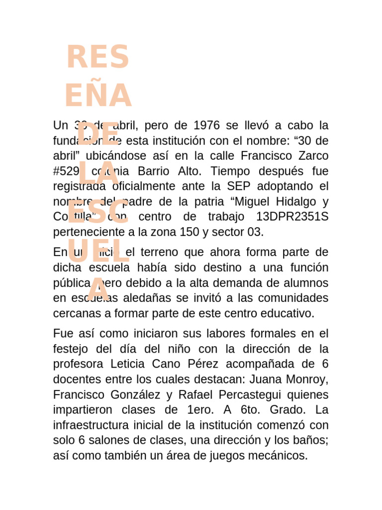 Reseña Historica | PDF | Ciencias sociales | Salud y bienestar