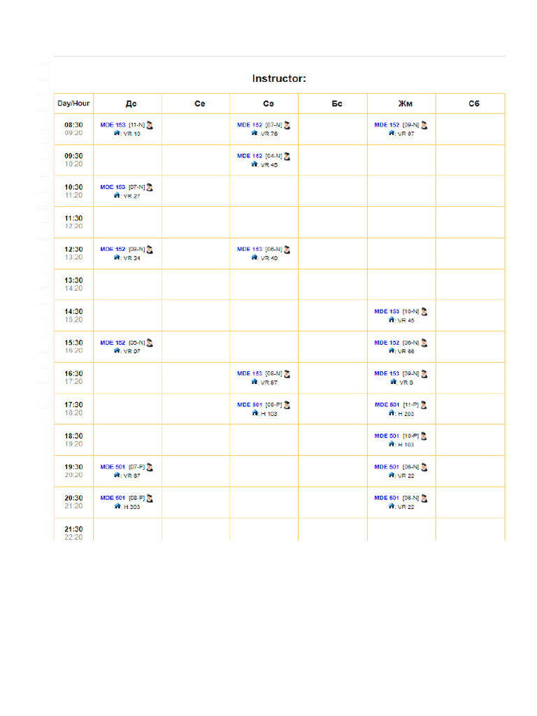 Schedule Lessons | PDF