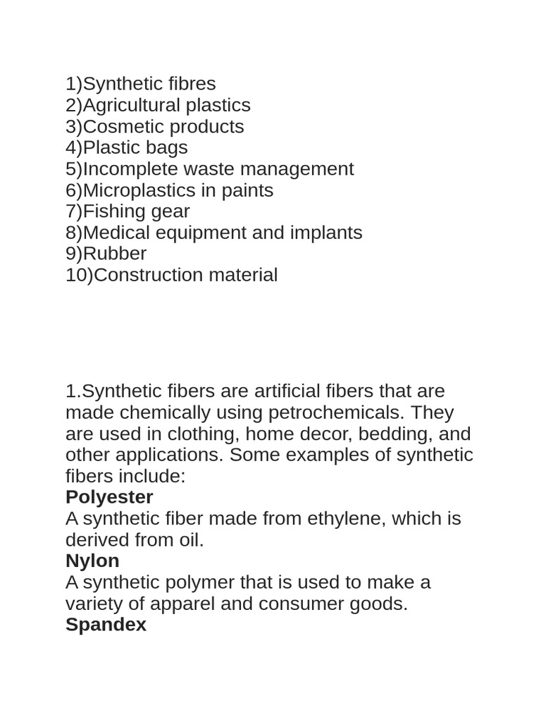 10 Causes of Microplastic Pollution - 241104 - 203653 | PDF | Plastic ...
