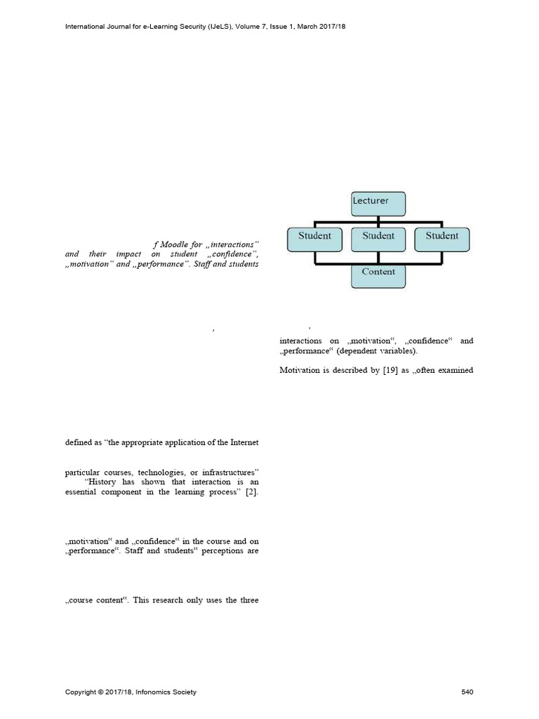 E Learning The Use of Moodle | PDF | Educational Technology | Learning