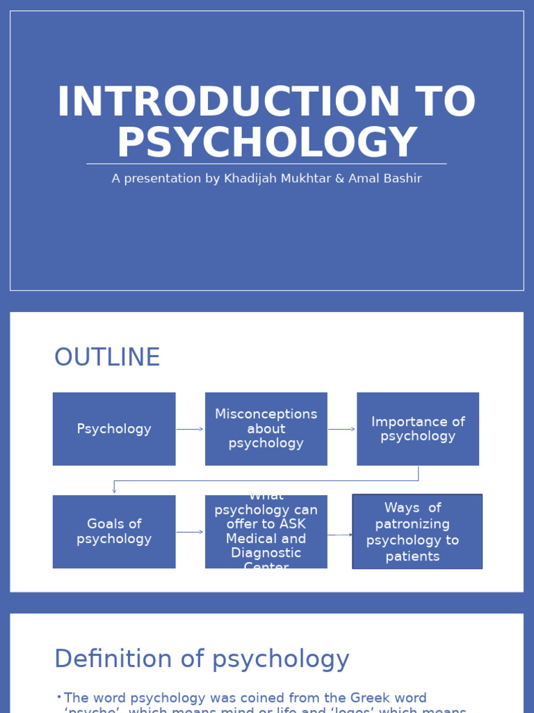 Introduction to Psychology Overview | PDF | Psychology | Mental Health
