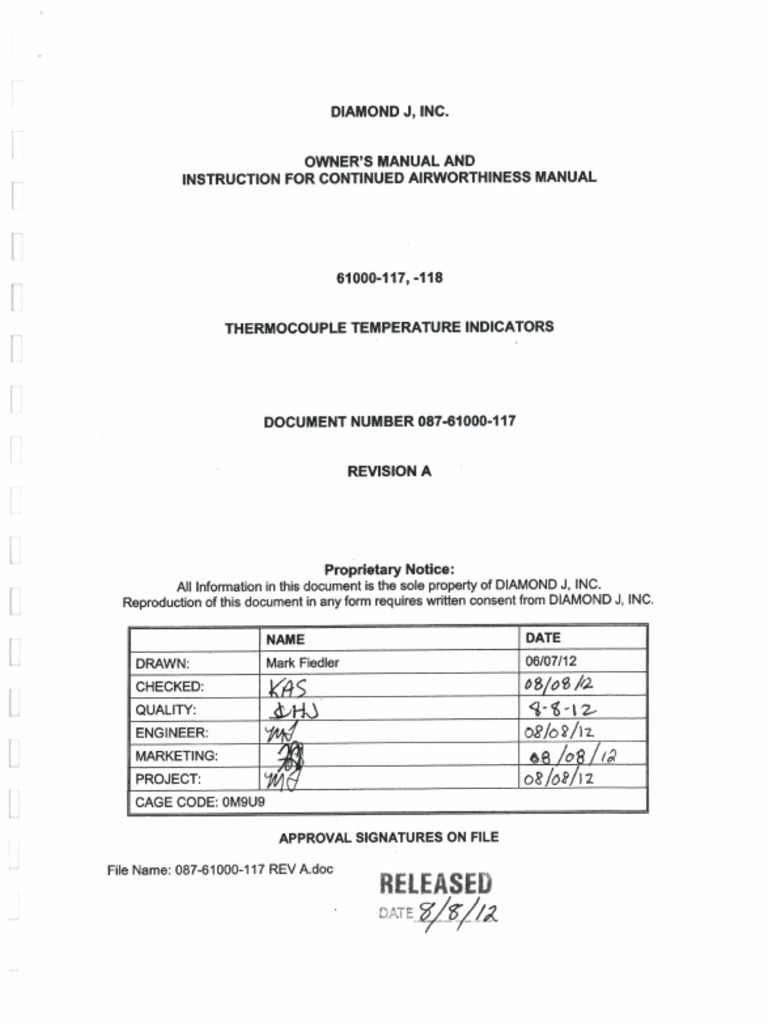 Diamond J 61000-117 - 118 | PDF