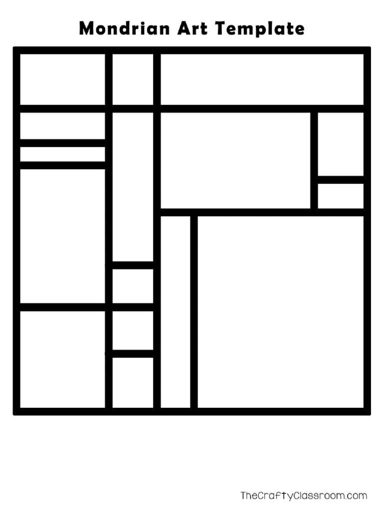 Mondrian Art Template | PDF