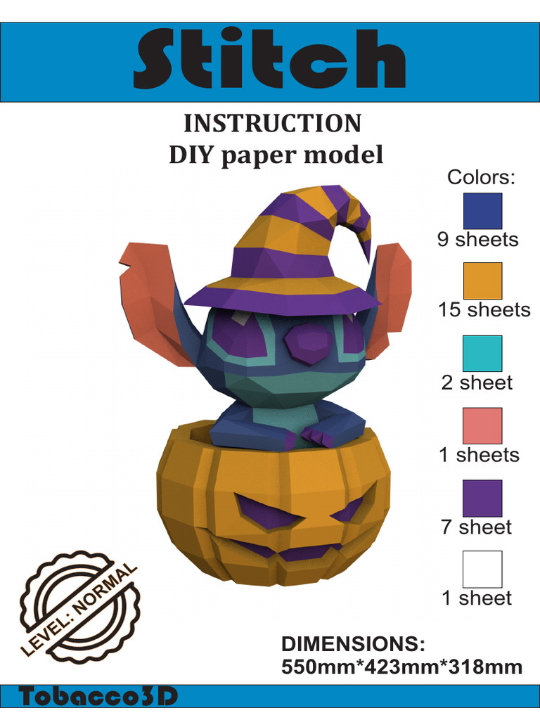 DIY Tobacco3D Paper Model Instructions | PDF | Publishing | Crafts