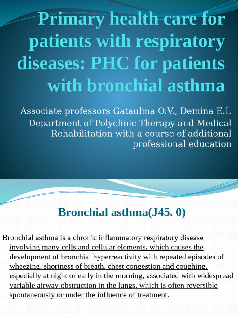 Bronchial Asthma: Diagnosis and Management | PDF | Asthma | Allergen