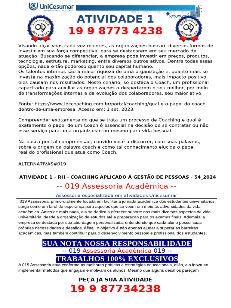 Origem e Papel do Coach na Gestão | PDF | Gestão de recursos humanos