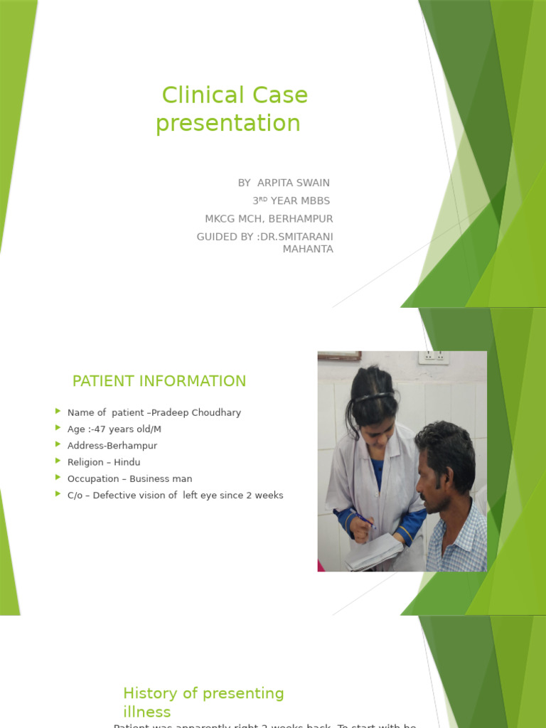 BRVO Case Presentation in Ophthalmology | PDF | Human Eye | Ophthalmology