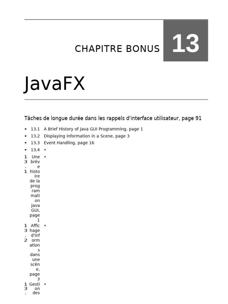 Introduction à JavaFX et ses bases | PDF | Java (Langage de ...