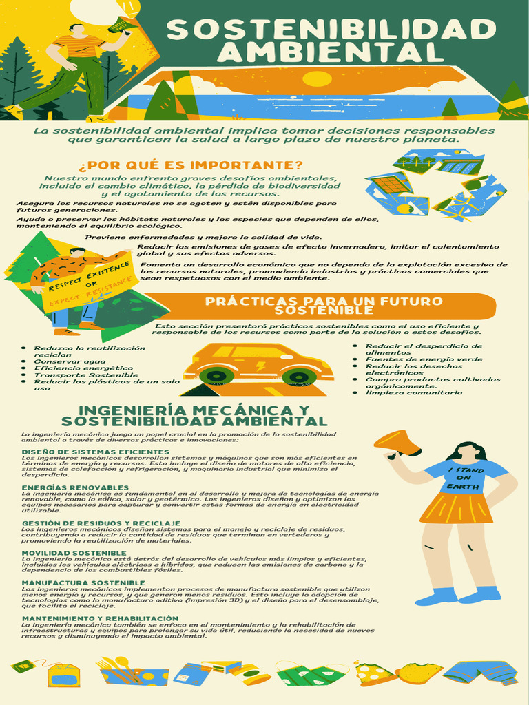 Infografía de Sostenibilidad Ambiental | PDF | Residuos | Sustentabilidad