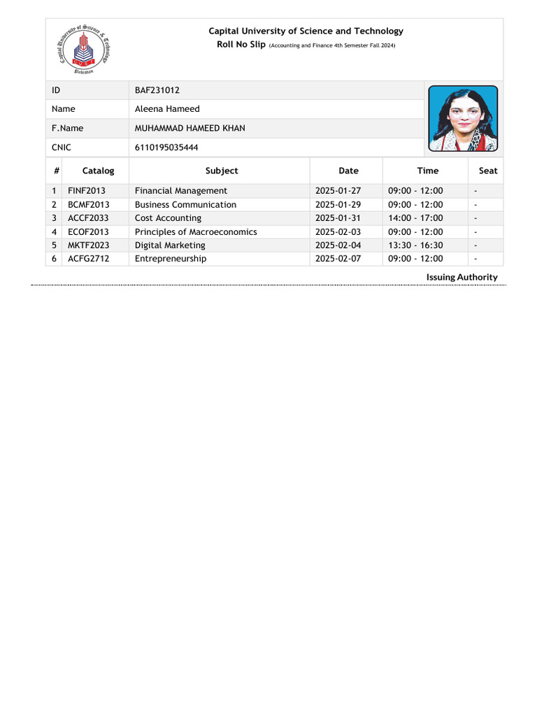 BAF231012 Aleena Hameed | PDF | Business | Finance & Money Management