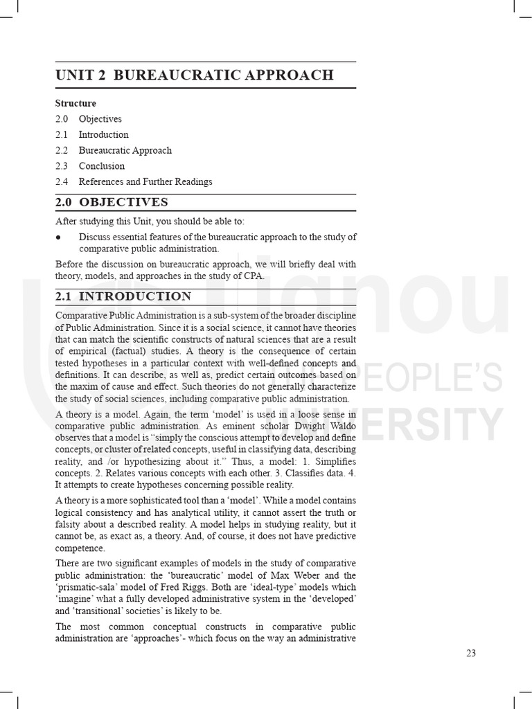 Understanding the Bureaucratic Approach | PDF | Bureaucracy | Theory