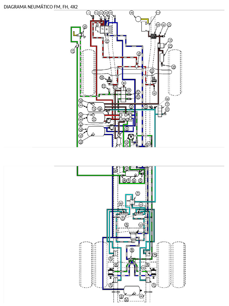 Diagrama Neumático FM FH 4x2 | PDF