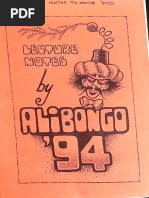 Ali Bongo - ITBFA Lecture Notes 1986 | PDF