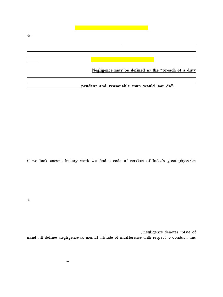 COmplete Notes | PDF | Negligence | Duty Of Care