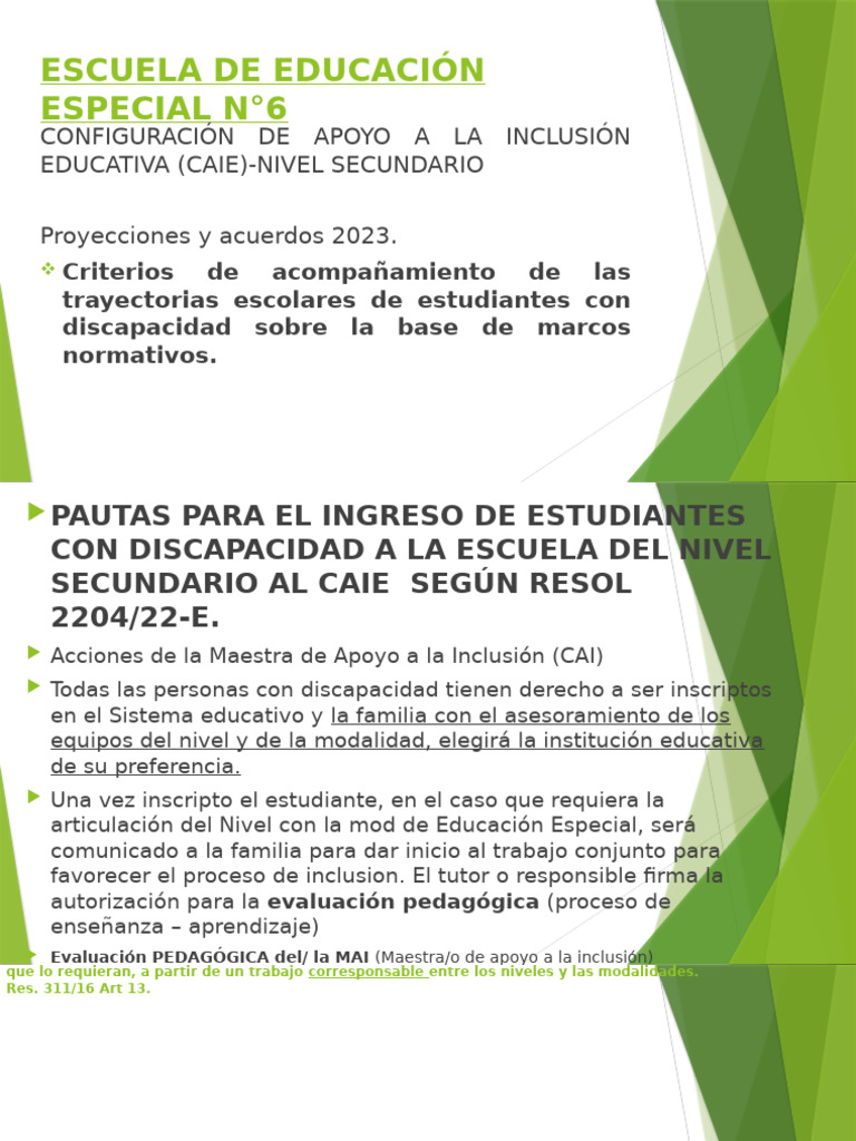 Inclusión Educativa en Secundaria 2023 | PDF | Inclusión (Educación ...