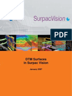 Surpac DTM Surface Tutorial
