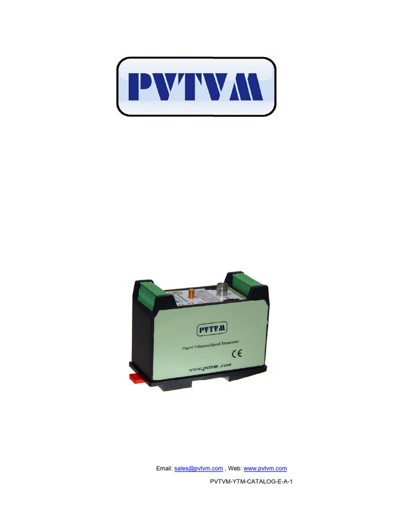 PVTVM Ytm Catalog e A 1 | PDF | Sensor | Programmable Logic Controller