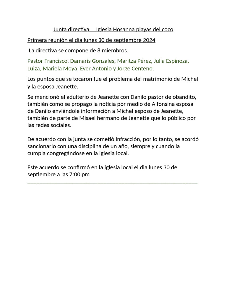 Junta Directiva | PDF