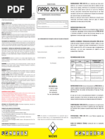 Ficha Tecnica Magister 200sc | PDF | Agua | Insecticida