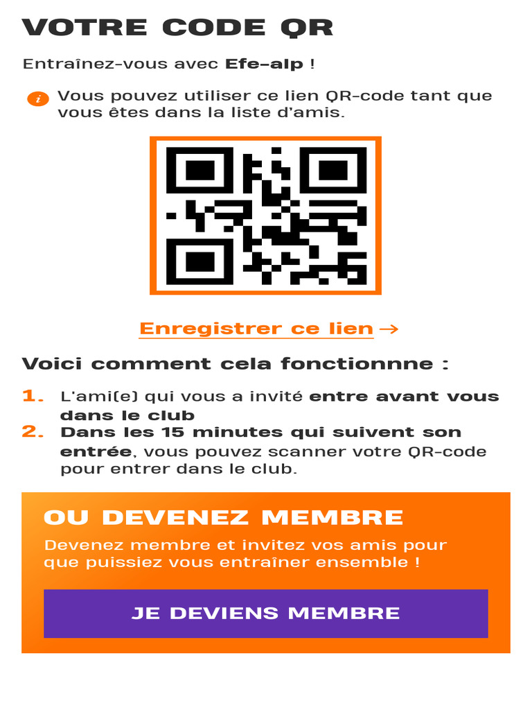 Code QR pour rejoindre le club | PDF