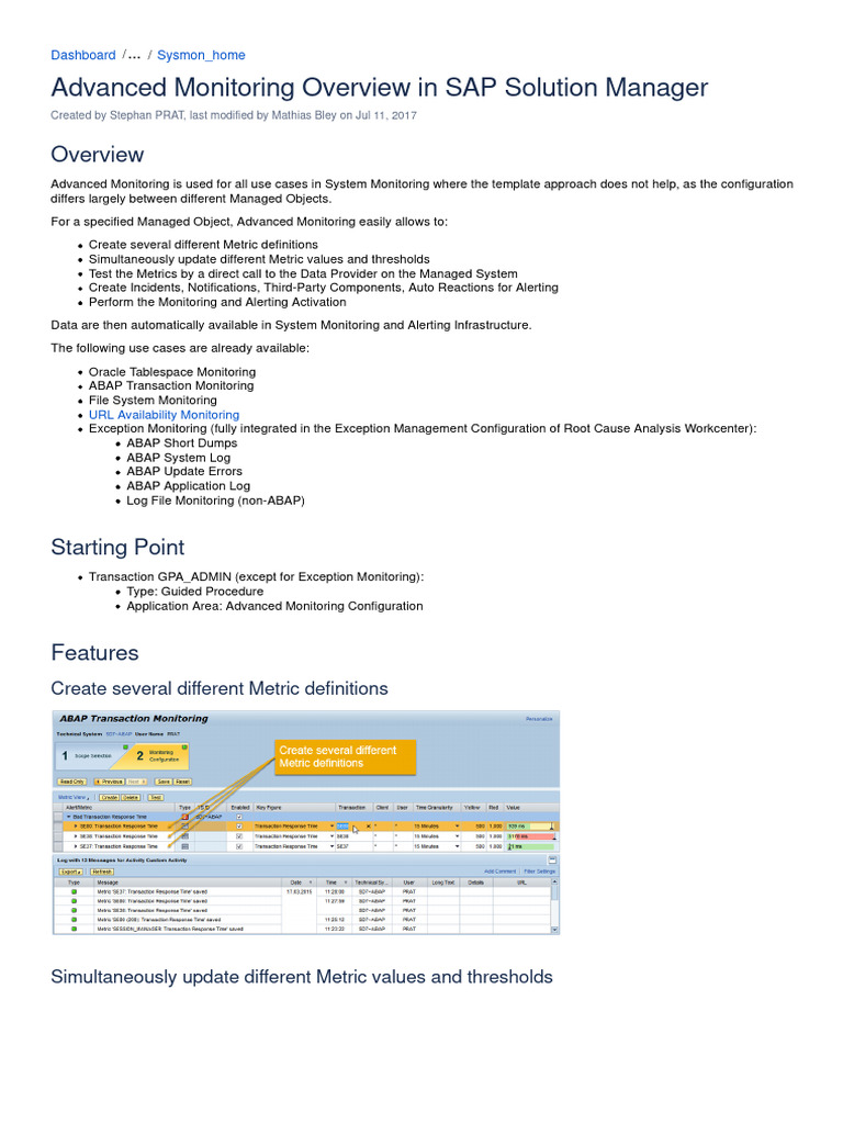 AdvancedMonitoringOverview CommunityWiki | PDF | Computer Science ...