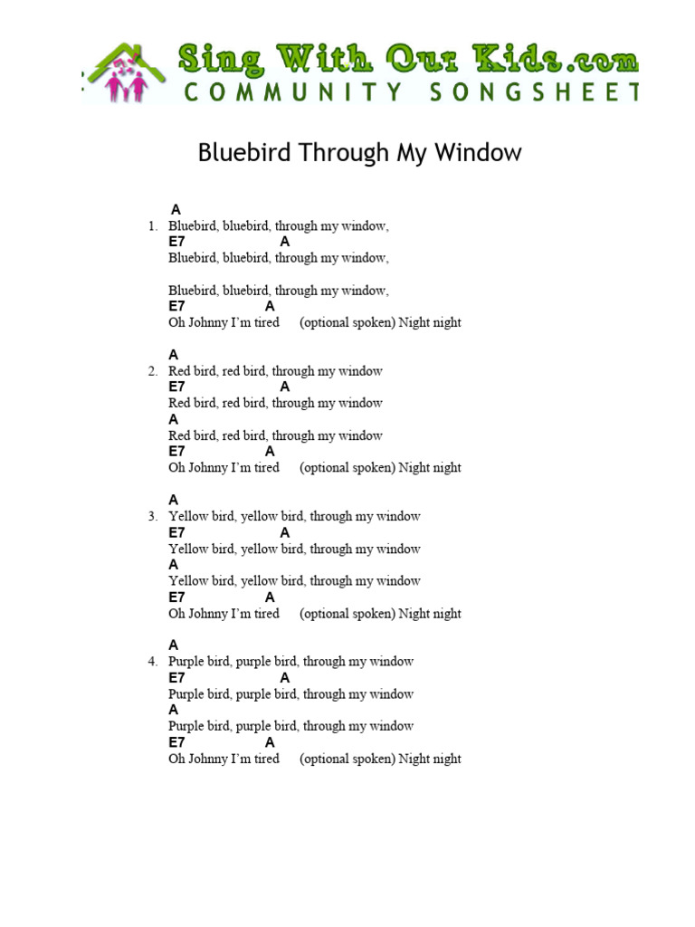 Children's Colorful Bird Song | PDF