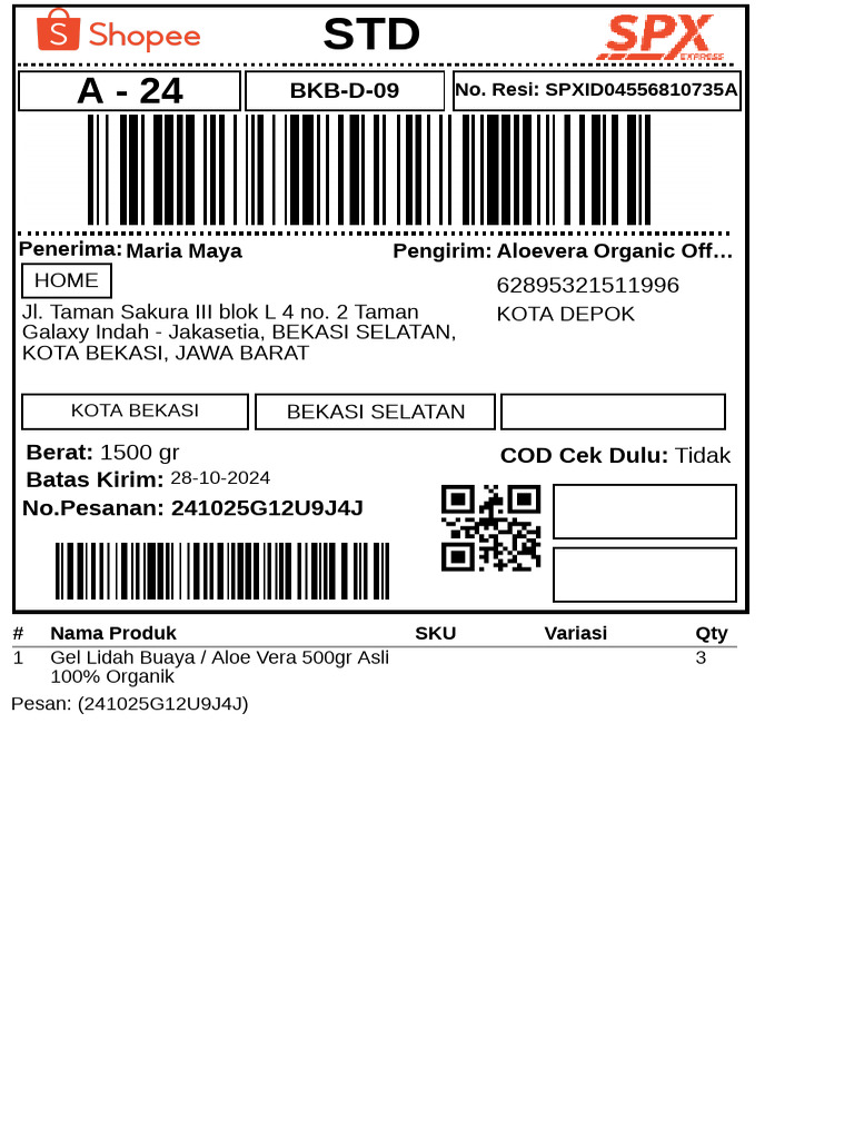 Label Pengiriman | PDF