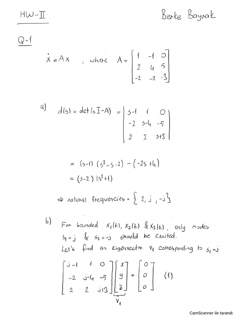 EE202 HW2 Solutions by Berke Bayrak | PDF