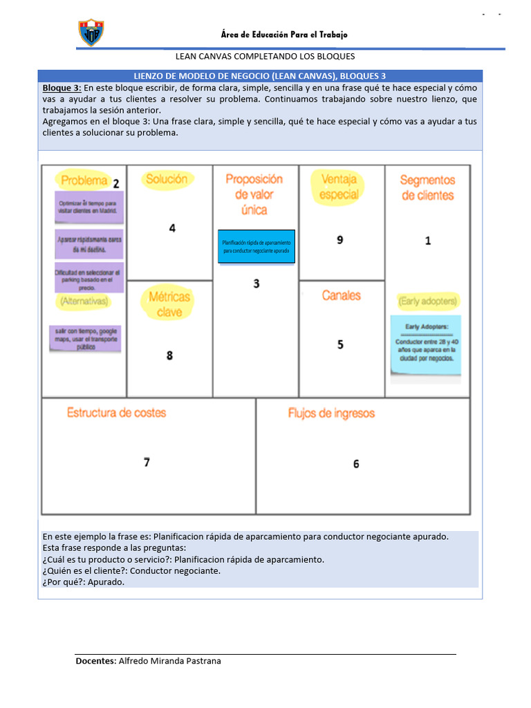 Teoria Semana4 Lean Canvas-1-4 | PDF | Informática