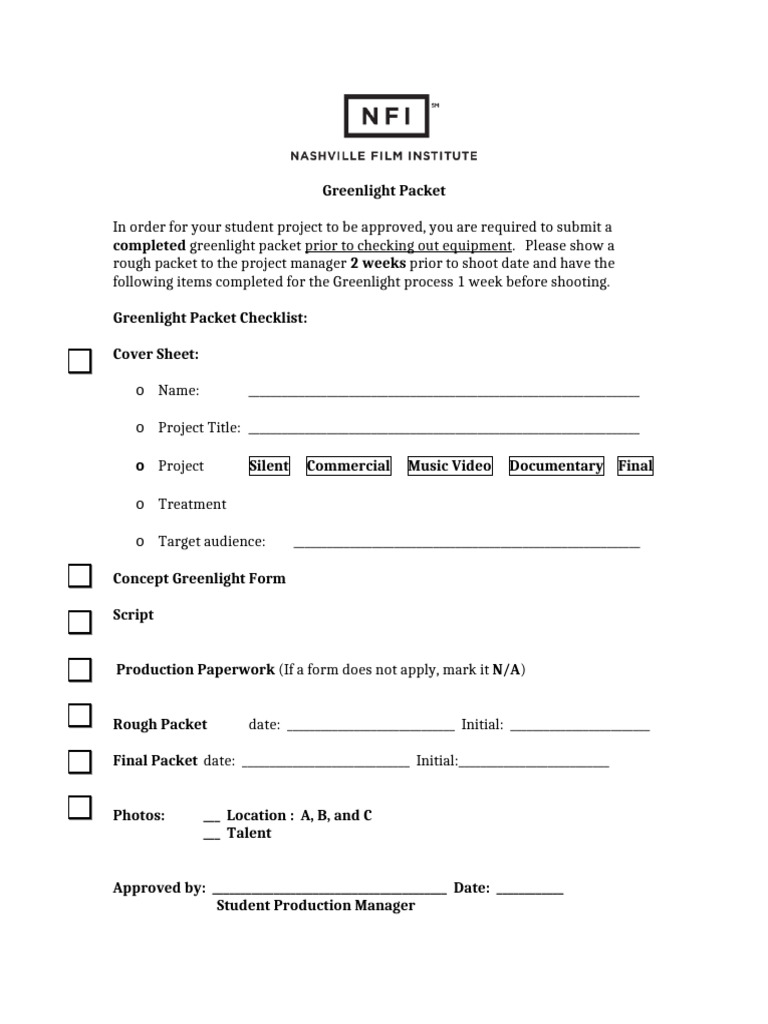 Student Production Packet FINAL | PDF | Legal Liability | Image