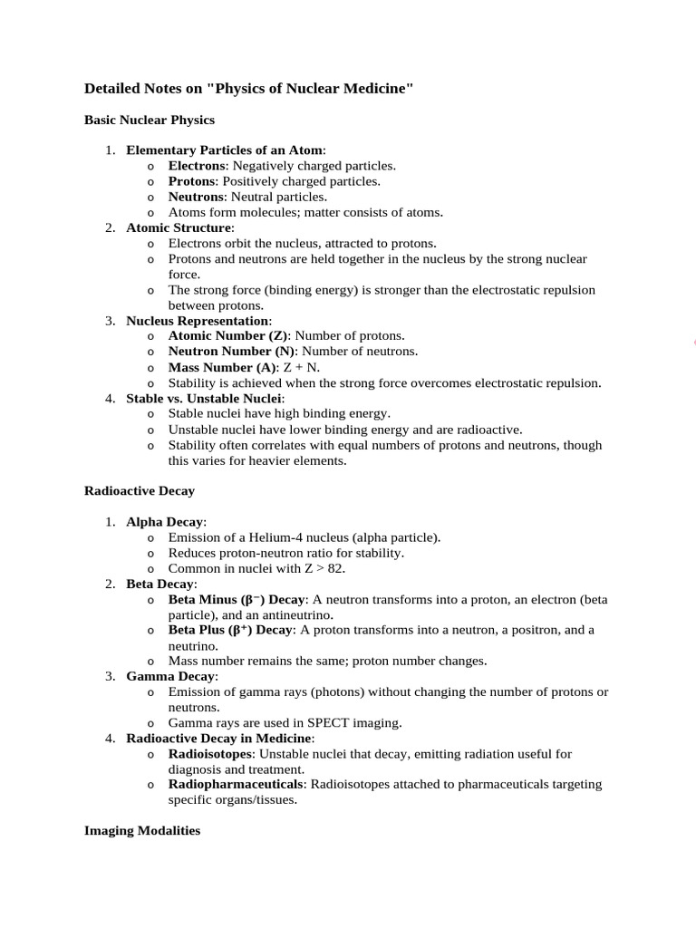 Physics Final Revision Pdf Radioactive Decay Neutron