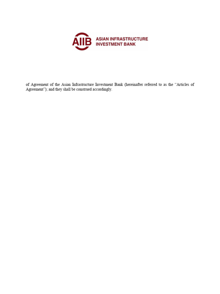 AIIB By-Laws Overview and Procedures | PDF | Board Of Directors | Audit