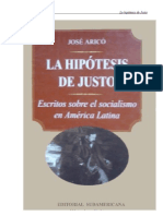 José Aricó - La Hipótesis de Justo. Estudios sobre el socialismo en América Latina