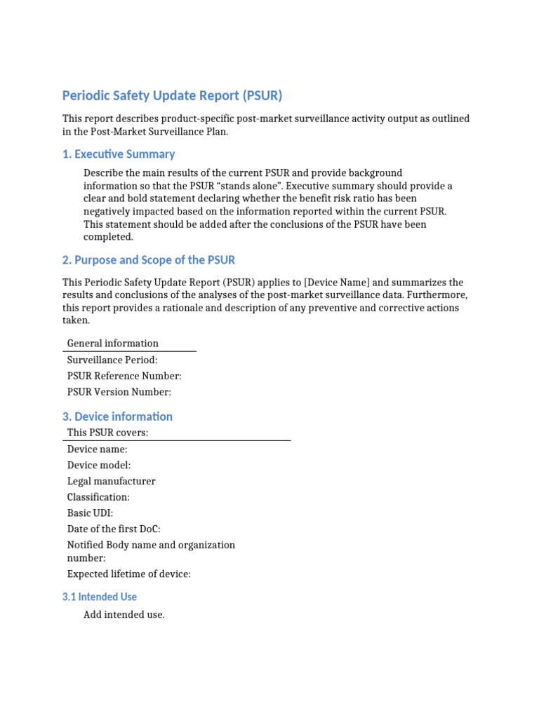 Periodic Safety Update Report Overview | PDF | Risk Management | Risk
