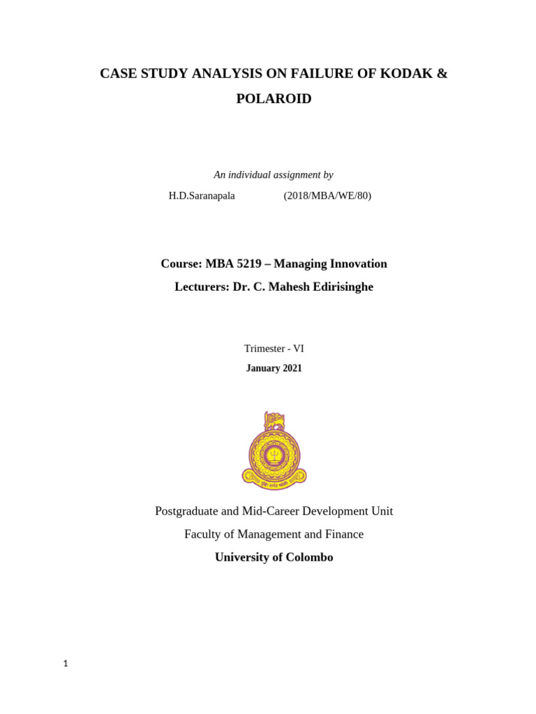 Managing Innovation - Ind Assignment | PDF | Business Economics | Business